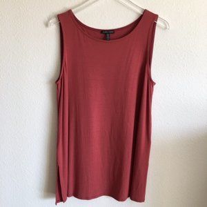 Eileen Fisher Ballet Neck Long Tank  Size M